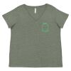 Curvy Collection Women's Fine Jersey V-Neck Tee Thumbnail