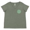 Curvy Collection Women's Fine Jersey V-Neck Tee Thumbnail