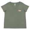 Curvy Collection Women's Fine Jersey V-Neck Tee Thumbnail