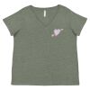 Curvy Collection Women's Fine Jersey V-Neck Tee Thumbnail