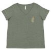 Curvy Collection Women's Fine Jersey V-Neck Tee Thumbnail