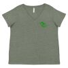 Curvy Collection Women's Fine Jersey V-Neck Tee Thumbnail