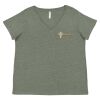 Curvy Collection Women's Fine Jersey V-Neck Tee Thumbnail