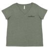 Curvy Collection Women's Fine Jersey V-Neck Tee Thumbnail