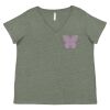 Curvy Collection Women's Fine Jersey V-Neck Tee Thumbnail