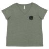 Curvy Collection Women's Fine Jersey V-Neck Tee Thumbnail