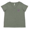 Curvy Collection Women's Fine Jersey V-Neck Tee Thumbnail