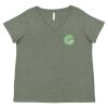 Curvy Collection Women's Fine Jersey V-Neck Tee Thumbnail
