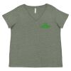 Curvy Collection Women's Fine Jersey V-Neck Tee Thumbnail