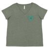 Curvy Collection Women's Fine Jersey V-Neck Tee Thumbnail
