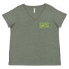 Curvy Collection Women's Fine Jersey V-Neck Tee Thumbnail