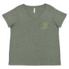 Curvy Collection Women's Fine Jersey V-Neck Tee Thumbnail