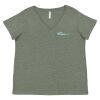 Curvy Collection Women's Fine Jersey V-Neck Tee Thumbnail