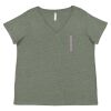 Curvy Collection Women's Fine Jersey V-Neck Tee Thumbnail