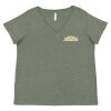 Curvy Collection Women's Fine Jersey V-Neck Tee Thumbnail