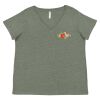 Curvy Collection Women's Fine Jersey V-Neck Tee Thumbnail
