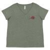 Curvy Collection Women's Fine Jersey V-Neck Tee Thumbnail