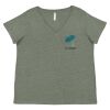 Curvy Collection Women's Fine Jersey V-Neck Tee Thumbnail