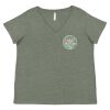 Curvy Collection Women's Fine Jersey V-Neck Tee Thumbnail