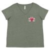 Curvy Collection Women's Fine Jersey V-Neck Tee Thumbnail