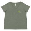 Curvy Collection Women's Fine Jersey V-Neck Tee Thumbnail