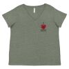 Curvy Collection Women's Fine Jersey V-Neck Tee Thumbnail