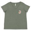 Curvy Collection Women's Fine Jersey V-Neck Tee Thumbnail