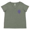 Curvy Collection Women's Fine Jersey V-Neck Tee Thumbnail