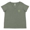 Curvy Collection Women's Fine Jersey V-Neck Tee Thumbnail