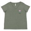 Curvy Collection Women's Fine Jersey V-Neck Tee Thumbnail