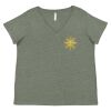 Curvy Collection Women's Fine Jersey V-Neck Tee Thumbnail