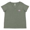 Curvy Collection Women's Fine Jersey V-Neck Tee Thumbnail