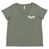 Curvy Collection Women's Fine Jersey V-Neck Tee Thumbnail
