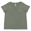 Curvy Collection Women's Fine Jersey V-Neck Tee Thumbnail