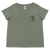 Curvy Collection Women's Fine Jersey V-Neck Tee Thumbnail