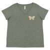 Curvy Collection Women's Fine Jersey V-Neck Tee Thumbnail