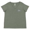 Curvy Collection Women's Fine Jersey V-Neck Tee Thumbnail