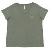Curvy Collection Women's Fine Jersey V-Neck Tee Thumbnail