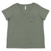 Curvy Collection Women's Fine Jersey V-Neck Tee Thumbnail
