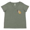 Curvy Collection Women's Fine Jersey V-Neck Tee Thumbnail