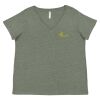 Curvy Collection Women's Fine Jersey V-Neck Tee Thumbnail