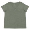 Curvy Collection Women's Fine Jersey V-Neck Tee Thumbnail