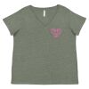 Curvy Collection Women's Fine Jersey V-Neck Tee Thumbnail