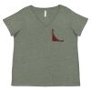 Curvy Collection Women's Fine Jersey V-Neck Tee Thumbnail