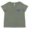 Curvy Collection Women's Fine Jersey V-Neck Tee Thumbnail