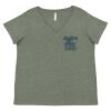 Curvy Collection Women's Fine Jersey V-Neck Tee Thumbnail