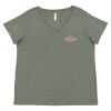 Curvy Collection Women's Fine Jersey V-Neck Tee Thumbnail