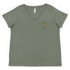 Curvy Collection Women's Fine Jersey V-Neck Tee Thumbnail