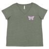 Curvy Collection Women's Fine Jersey V-Neck Tee Thumbnail