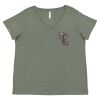 Curvy Collection Women's Fine Jersey V-Neck Tee Thumbnail